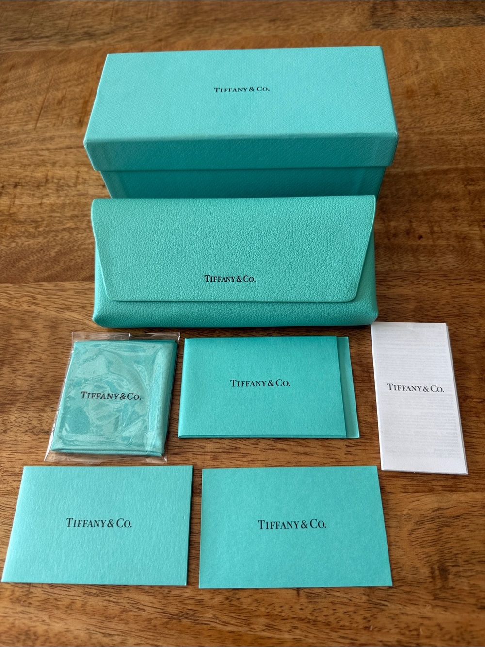 Tiffany & Co. Eyewear Case and Accessories Set - Signature Blue-Green